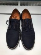 Półbuty męskie wizytowe zamszowe rozm 42 granatowe