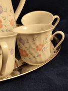 Komplet do kawy z platerowana łyżeczka 