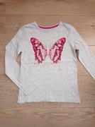 YD ŚLICZNA BLUZKA Z MOTYLKIEM 9-10 LAT 140