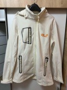 Kurtka Softshell EMT (Logo Jack Wolfskin) Biała / Kremowa Rozmiar L