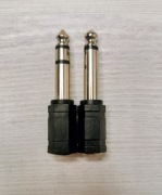 Duży jack 6.3mm, TRS i TS - stereo i mono, adaptery, przejściówki, 2szt