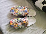 Klapki chodaki mule piankowe 42 kreskówka unisex 