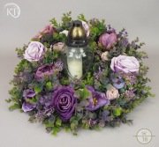 Wianek , całoroczny Stroik na grób, Dekoracja na cmentarz