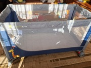 łóżeczko turystyczne Kinderkraft Joy granatowe z żyrafą