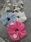 Gumka, Scrunchies satyna, komplet 3szt. XL