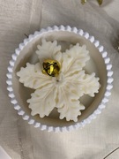 Świca sojowa śnieżynka na prezent