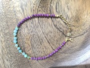 Bransoletka ze szmaragdem i rubinem 