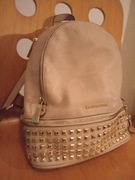 Stylowy Plecak Michael Kors Skóra Naturalna & Ćwieki| Rhea| Studded| Nude