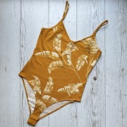 Damskie musztardowe body na ramiączkach h&m S