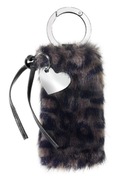 Brelok z futerka z serduszkiem 