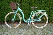 Rower miejski damski 28" 7 biegów, światła, amortyzacja, rama 19'/L
