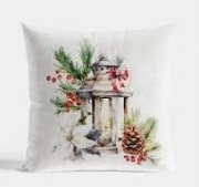 POSZEWKA DEKORACYJNA ŚWIĄTECZNA 40X40 lampion