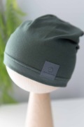 Czapka jednowarstwowa S 52-56cm – khaki dzianinowa Czapkizglow.pl