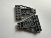 LEGO PŁYTKA SKOŚNA Z KRATKĄ 8x6x2/3 C SZARA 30036