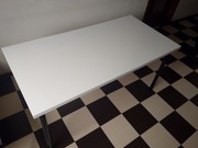IKEA Linnmon / Adils 150x75 - stół / biurko biały blat czarne nogi