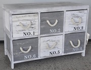 Szafka Komoda z Szufladami Szufladnik Nowy Drewniany Loft Sznury