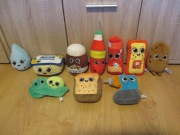 maskotki z biedronki ZESTAW różne gangi JAK NOWE BIEDRONIAKI