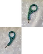 Keyrambit Keyspinner Breloczek-w kolorze LAGOON-TikTok Brick3D