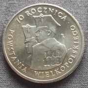 100 ZŁOTYCH 1988 POWSTANIE WIELKOPOLSKIE - MENNICZA Z ROLKI