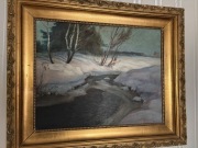 obraz pejzaż zimowy