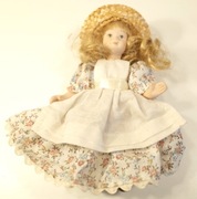 Porcelanowa Lalka ok.15cm Cała z Porcelany z Kolekcji, nie bawiona