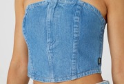 Wrangler Jeans S top bustier nowy z metkami tanio 100% bawełna