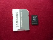 Karta pamięci SD microsd Kingston 2 GB + adapter Samsung