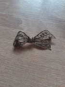 Broszka stara filigranowa vintage srebro