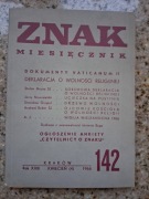 Znak miesięcznik nr 142 (4/1966) Poznawalność Boga; A. J. Heschel