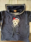 Bluzka bluza z marynarskim kołnierzem Kanini r. 92