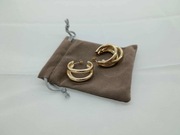 Kolczyki damskie koła potrójne