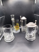 4 stare kufle kolekcjonerskie, dobry stan