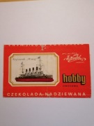 Opakowanie E. Wedel hobby Krążownik Wariag
