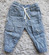 Spodnie letnie dla chłopca H&M r. 68 cienki jeans 