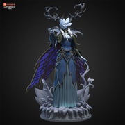 Figurka druk 3D żywica " Winter Queen - F1303 " - 231 mm