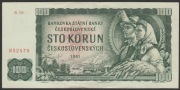 Czechosłowacja 100 koron 1961 - G16 - stan 2