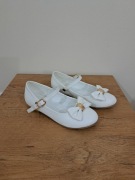 Buty balerinki dziewczęce, komunia, kolor biały, rozmiar 31, Nelli Blu