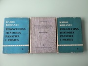 Powszechna historia państwa i prawa (tom I,II i IV) - Karol Koranyi