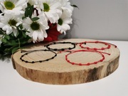 Bransoletka różaniec dziesiątka różańca regulowana talizman różne kolory 