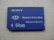 MemoryStick duo 64 mb nie pro Sony