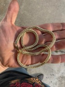 Złoty łańcuszek lisi ogon 585, 57 cm, 91,9 g – ręczna robota, unikat