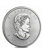 Kanadyjski Liść Klonowy 1 uncja srebra 999,9, 2020,  menniczy 