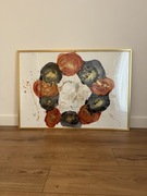 Obraz abstrakcja 70x100 z ramką. Maki. Ręczny