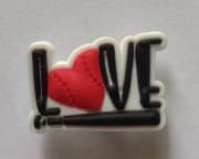 Pin przypinka do butów crocs love baseball sport