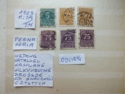 6szt. znaczki pełna seria Mi 274 odcień Niemcy 1923r. CYFRY Rzesza DROŻSZE