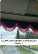 AUTO Falbana na przednią szybę  podwójne frędzle TIR Bus Camper