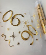 Bieżnik na stół szarfa dekoracja złoto 90tka lata 90 90s urodziny impreza