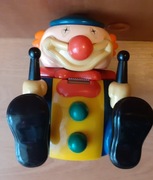 Klaun_Przybornik na długopisy z temperówką i nożykiem do taśmy_ Herlitz PRL