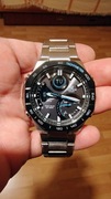 Męski zegarek CASIO ECB-950DB-1AEF Edifice, Bluetooth, Solar