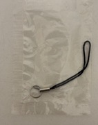 ZAWIESZKA SZNUREK ZACZEP  DO pendriwie SMYCZKI CZARNO SREBRNY